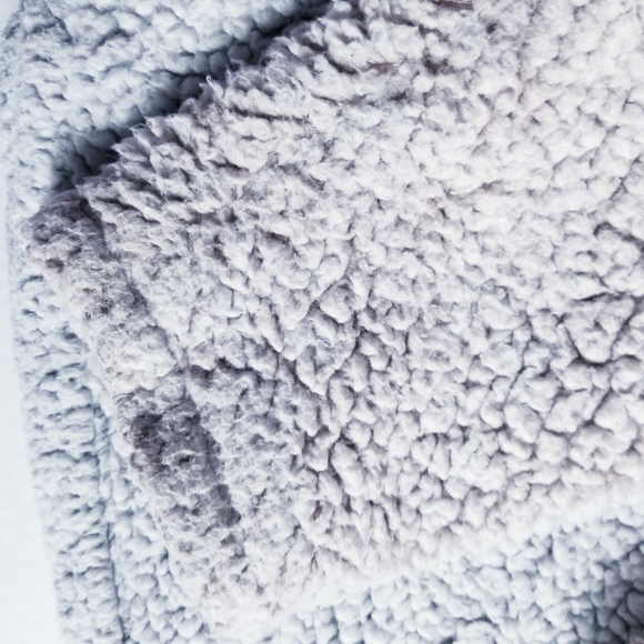 THREAD & SUPPLY BROWN AND BLACK UNDERTONE SHERPA PULLOVER WITH POCKETS SIZE L - Picture 11 of 12